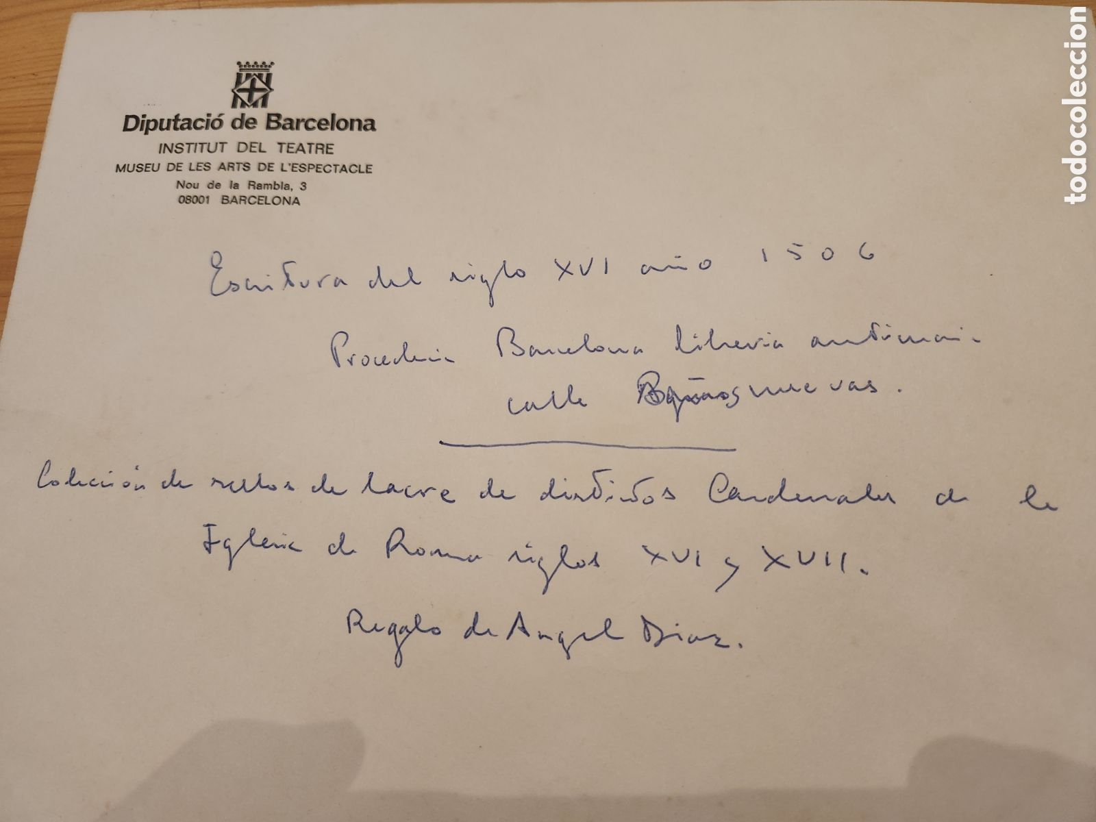Manuscritos antiguos: Escritura SIGLO XVI - Foto 3