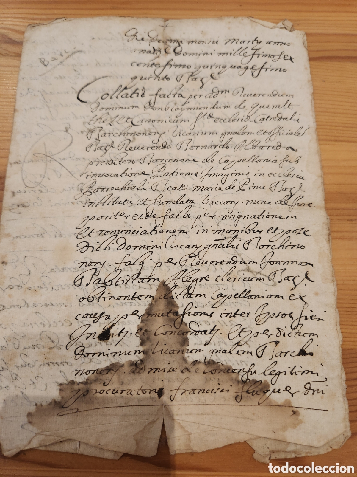 Manuscritos antiguos: Escritura SIGLO XVI - Foto 1