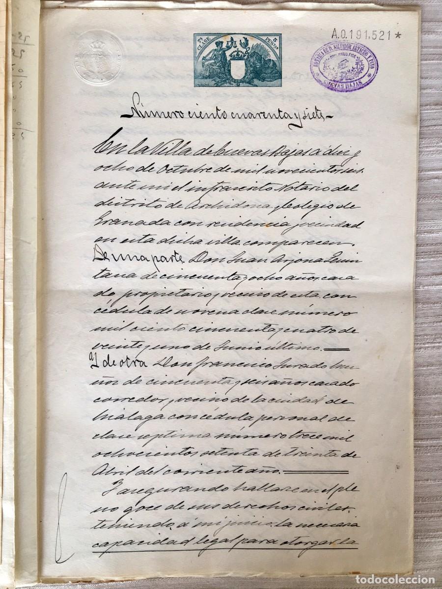 Manuscritos antiguos: Escrituras de compraventa de 1906 - Foto 2