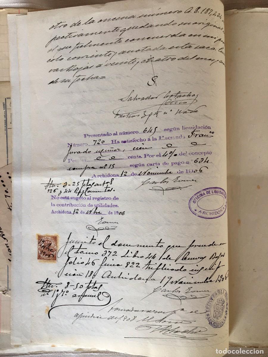Manuscritos antiguos: Escrituras de compraventa de 1906 - Foto 4