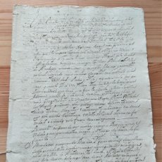 Manuscritos antiguos: AÑO 1718 - ALMODOVAR DEL PINAR (CUENCA) - TESTAMENTO DE MIGUEL DE LA CUESTA Y ARBOL GENEALÓGICO