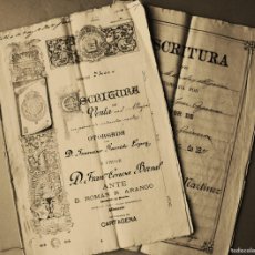 Manuscritos antiguos: 2 ANTIGUAS ESCRITURAS DE CARTAGENA DEL 1889 Y 1891
