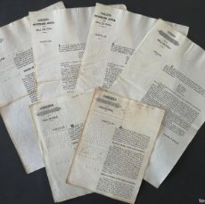 Manuscritos antiguos: 1847 NUEVA DIVISIÓN TERRITORIAL DE CUBA LOTE DE 6 CIRCULARES DEL CAPITÁN GENERAL LEOPOLDO O'DONNELL