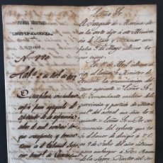Manuscritos antiguos: 1857 CUBA * DEUDAS DE RAMÓN DE LA SAGRA * FIRMADO ISIDRO WALL Y CAPITÁN GENERAL JOSÉ DE LA CONCHA *