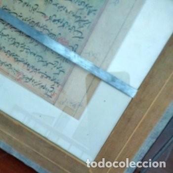 Manuscritos antiguos: Manuscrito Otomano Antiguo Enmarcado - Foto 4