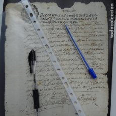 Manuscritos antiguos: AÑO 1642.- HELLIN.- ALBACETE. MANUSCRITO DE HIJODALGO