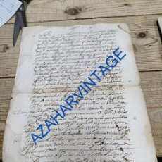 Manuscritos antiguos: MARIA, VELEZ BLANCO, ALMERIA, 1610, MANUSCRITO DE UN CENSO, 4 PAGINAS