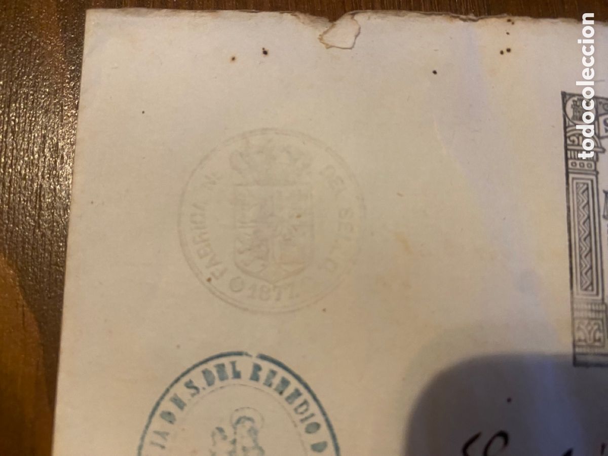 Manuscritos antiguos: Certificado de bautismo 1877 obispado del Urgell - Foto 3
