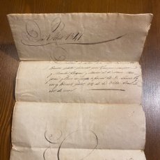 Manuscritos antiguos: CARTA DE PAGO NOTARIAL MANUSCRITA 1841 EN CATALÁN 8 HOJAS