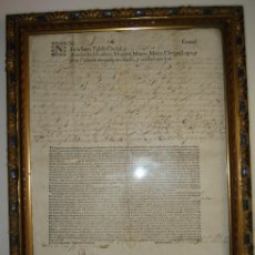 Manuscritos antiguos: BULA PAULINA DE EXCOMUNION.SIGLO XVIII,AÑO 1730.