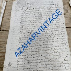 Manuscritos antiguos: ARANDA DE DUERO, 1744, AUTO SOBRE BIENES Y POSTERIOR POSESION DE LOS MISMOS, 10 PAGINAS