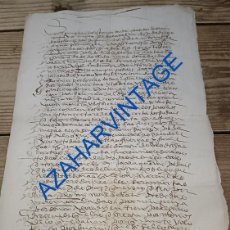 Manuscritos antiguos: ARANDA DE DUERO, 1576, PODER CONFERIDO POR DOÑA MARIA DE BOCANEGRA, 3 PAGINAS