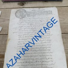 Manuscritos antiguos: ARANDA DE DUERO, 1661, VENTA DE CENSO FUNDADO EN LA HERMITA DEL CRISTO DE SAN LORENZO, TIMBROLOGIA
