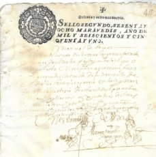 Manuscritos antiguos: ILLESCAS. TOLEDO. FISCAL 2º 1651.