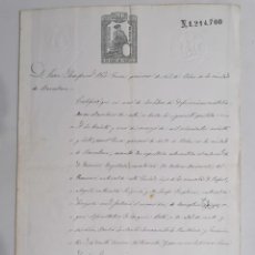 Manuscritos antiguos: ANTIGUA PARTIDA DE DEFUNCION, IGLESIA NTRA SRA DE BELEN-BARCELONA, 18 DE MAYO DE 1875