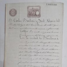 Manuscritos antiguos: ANTIGUA ESCRITURA-BARCELONA, 28 DE MARZO DE 1891