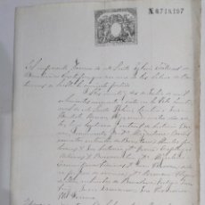 Manuscritos antiguos: ANTIGUA PARTIDA DE BAUTISMO, IGLESIA CATEDRAL DE BARCELONA, 30 DE ABRIL DE 1885