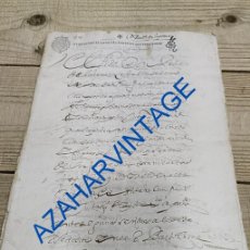 Manuscritos antiguos: TIMBROLOGIA, MANUSCRITO CON DOS SELLOS SEGUNDOS DE 1649 Y 1647, 35 PAGINAS