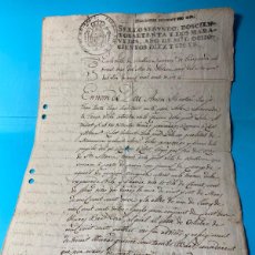 Manuscritos antiguos: FERNANDO VII 1817 MANUSCRITO PAPEL SELLADO O TIMBRADO, SELLO SEGUNDO (2º) 272 MARAVEDIS