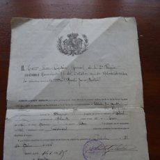 Manuscritos antiguos: HOJA DE SERVICIOS SOLDADO 1904 1916 4 PAGS
