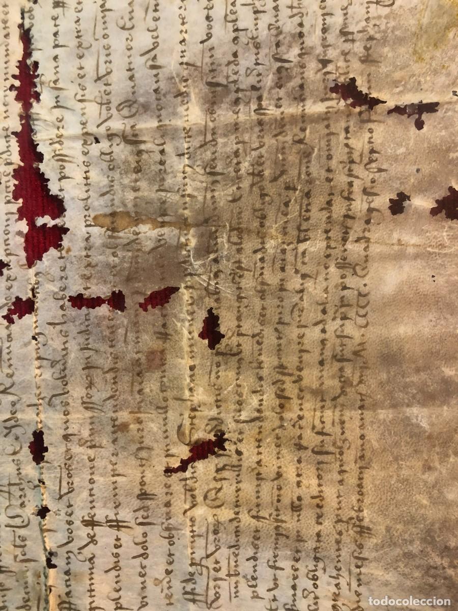 Manuscritos antiguos: documento historico s. xv - Foto 3