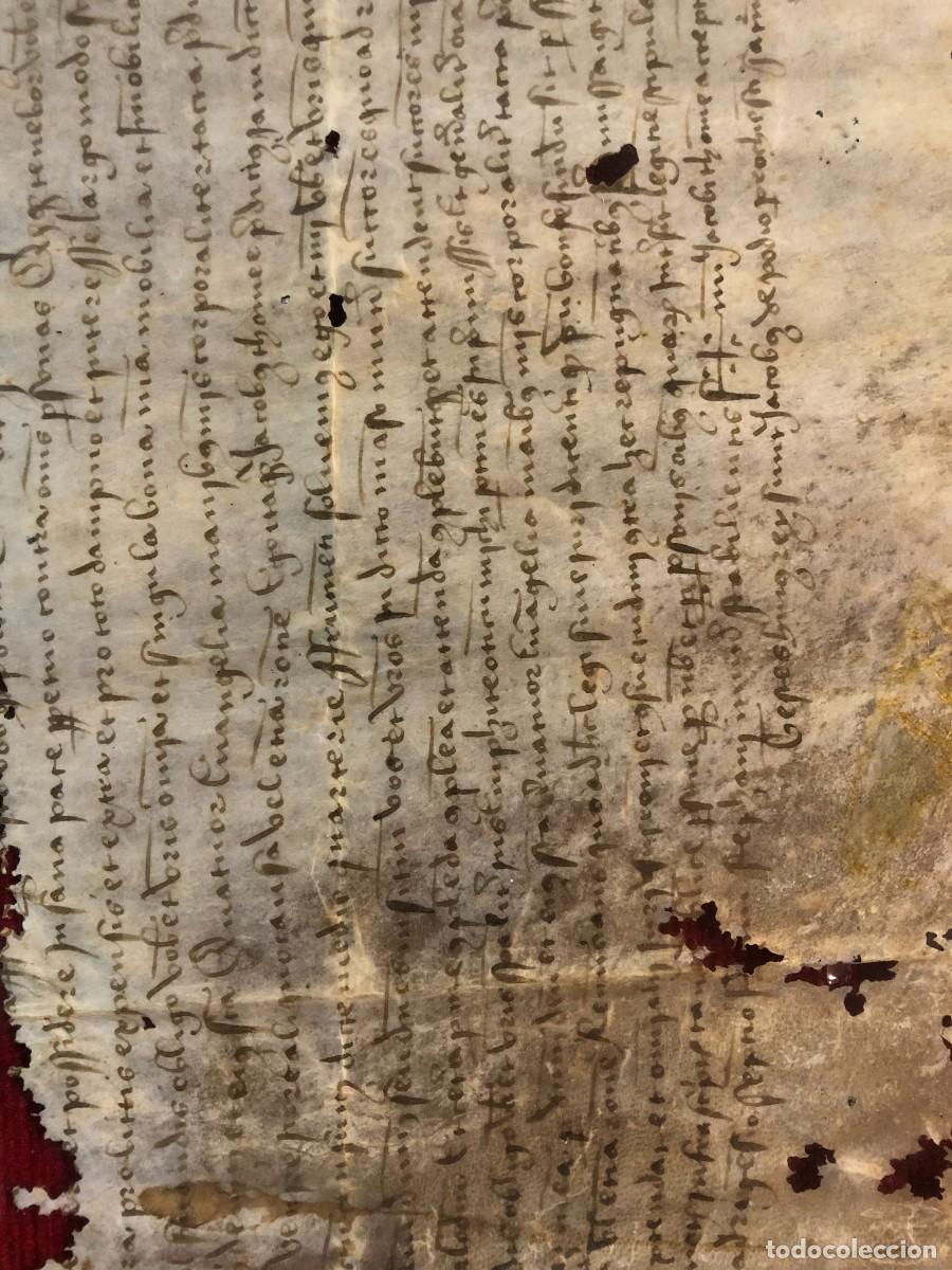 Manuscritos antiguos: documento historico s. xv - Foto 4