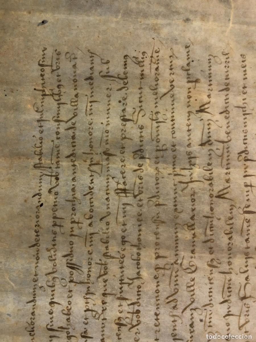 Manuscritos antiguos: documento historico s. xv - Foto 6
