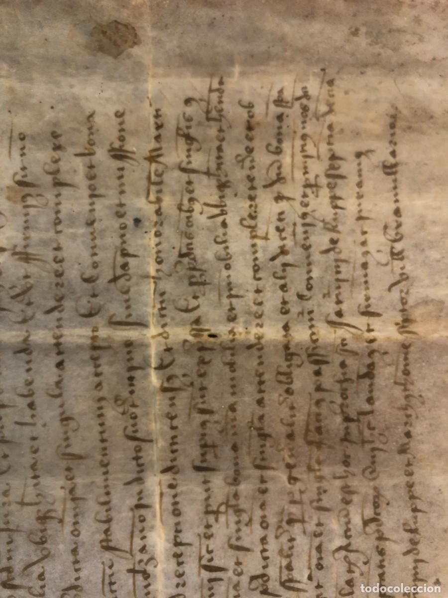 Manuscritos antiguos: documento historico s. xv - Foto 7