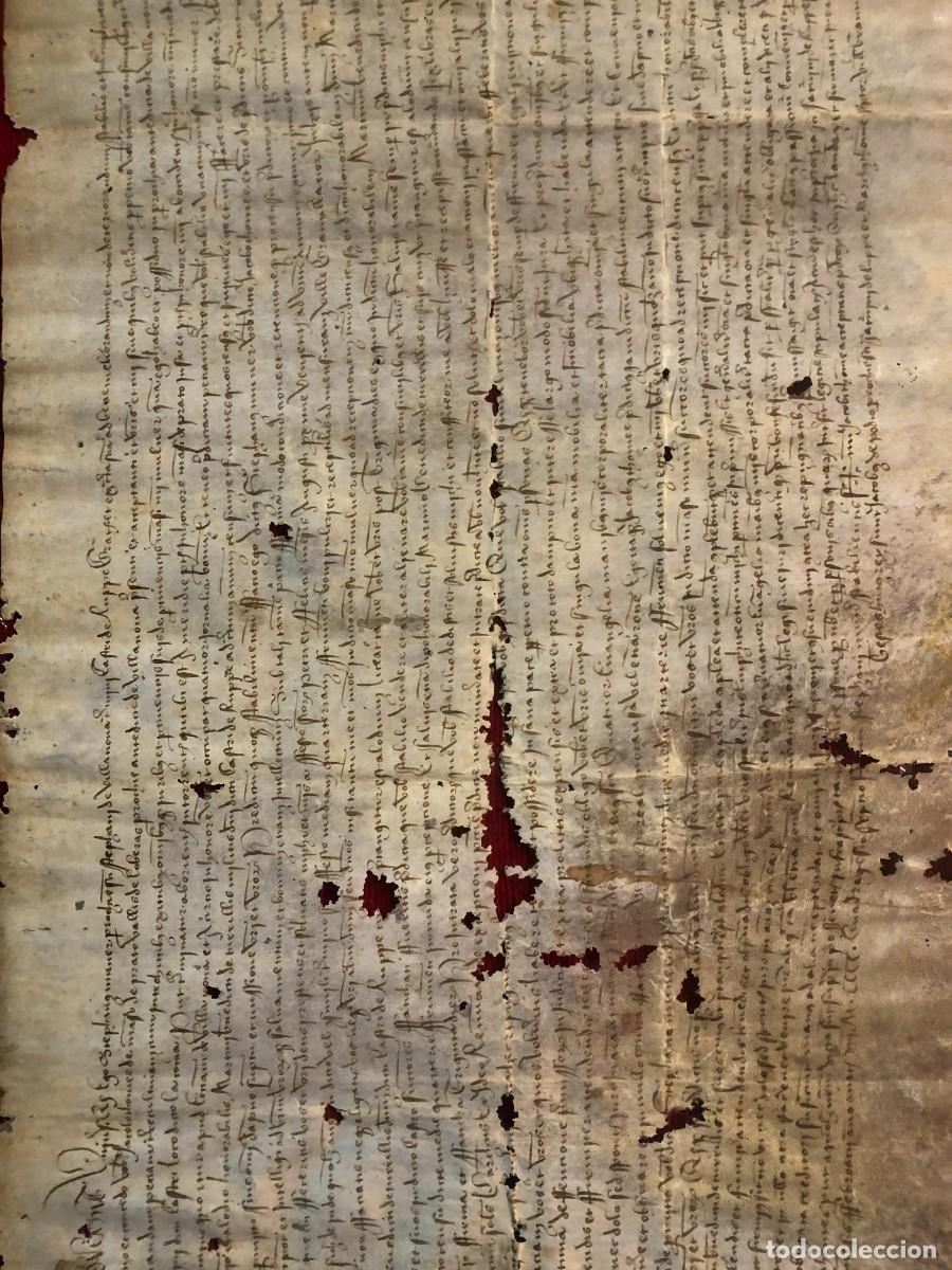 Manuscritos antiguos: documento historico s. xv - Foto 8