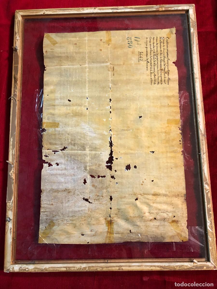 Manuscritos antiguos: documento historico s. xv - Foto 9