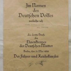 Manuscritos antiguos: FIRMA ADOLF HITLER - ALEMANIA NAZI