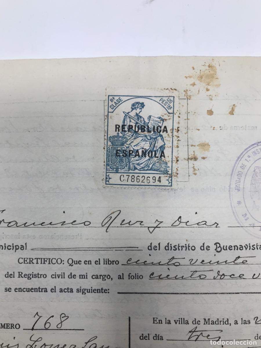 Manuscritos antiguos: Partida de nacimiento de 1901 - Foto 3