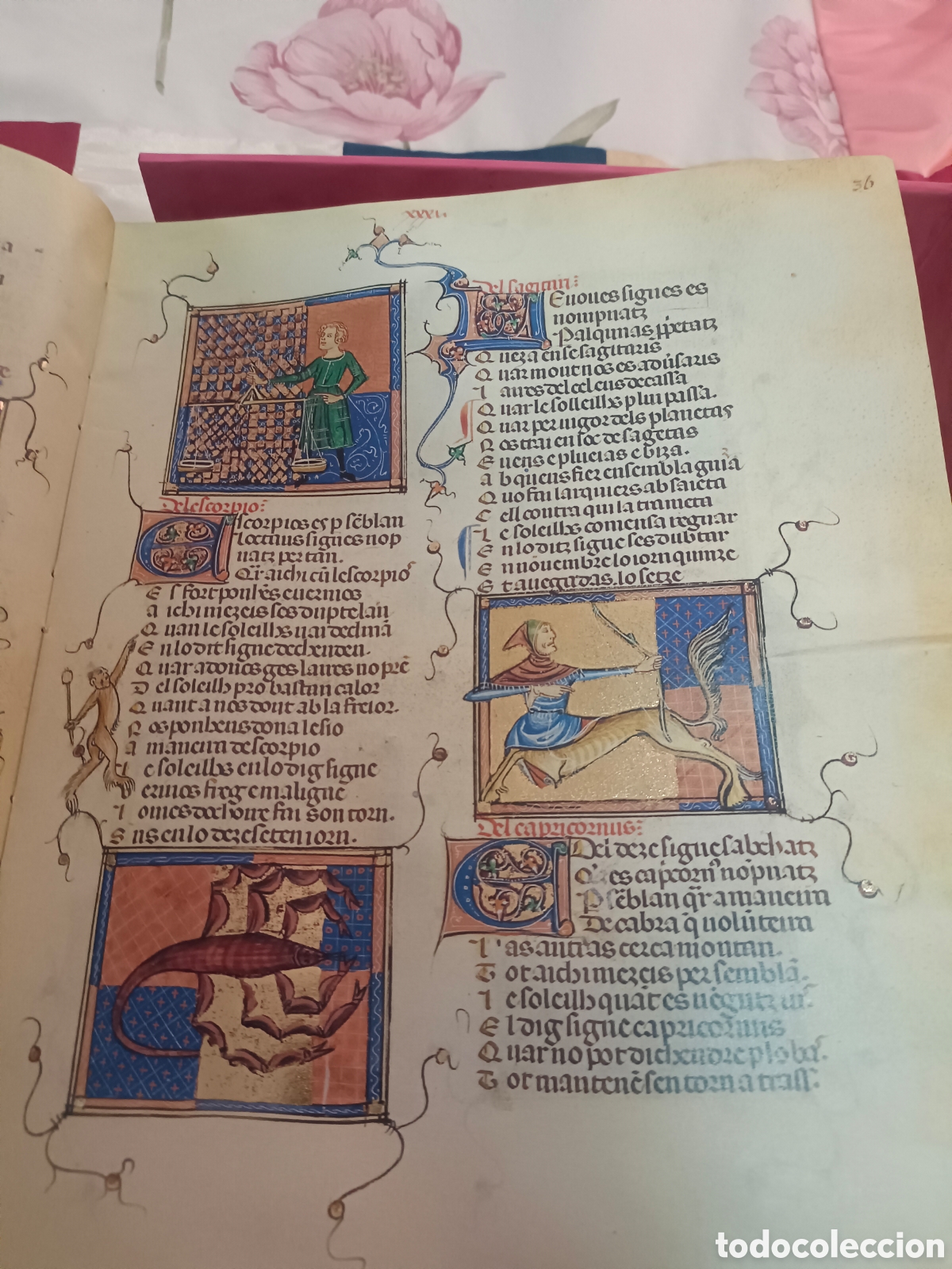 Manuscritos antiguos: FACS&Iacute;MIL BREVIARI DAMOR - Foto 6