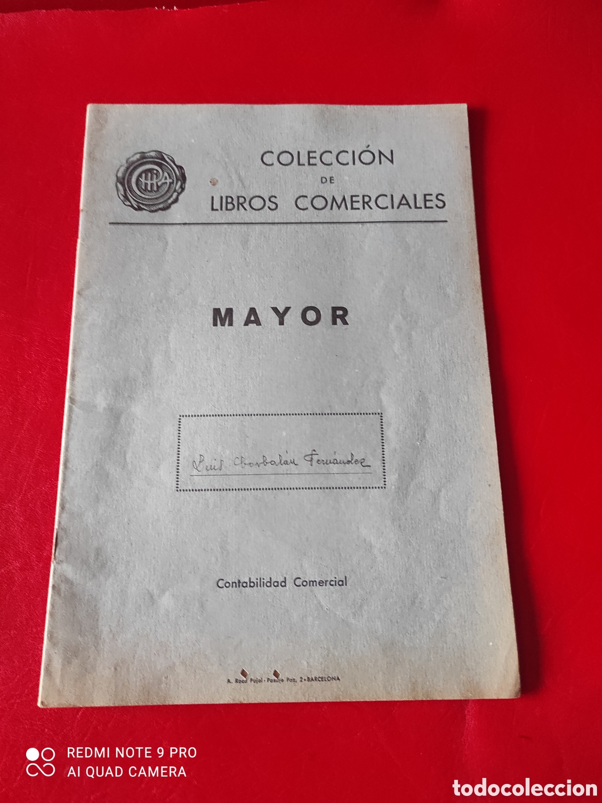 Manuscritos antiguos: Lote de 10 libros comerciales, contabilidad comercial libros de pr&aacute;ctica - Foto 3