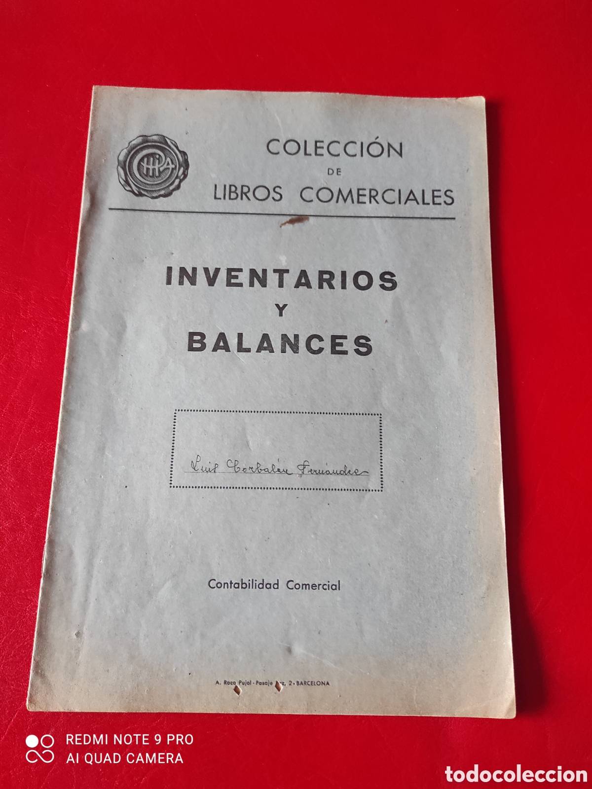 Manuscritos antiguos: Lote de 10 libros comerciales, contabilidad comercial libros de pr&aacute;ctica - Foto 4