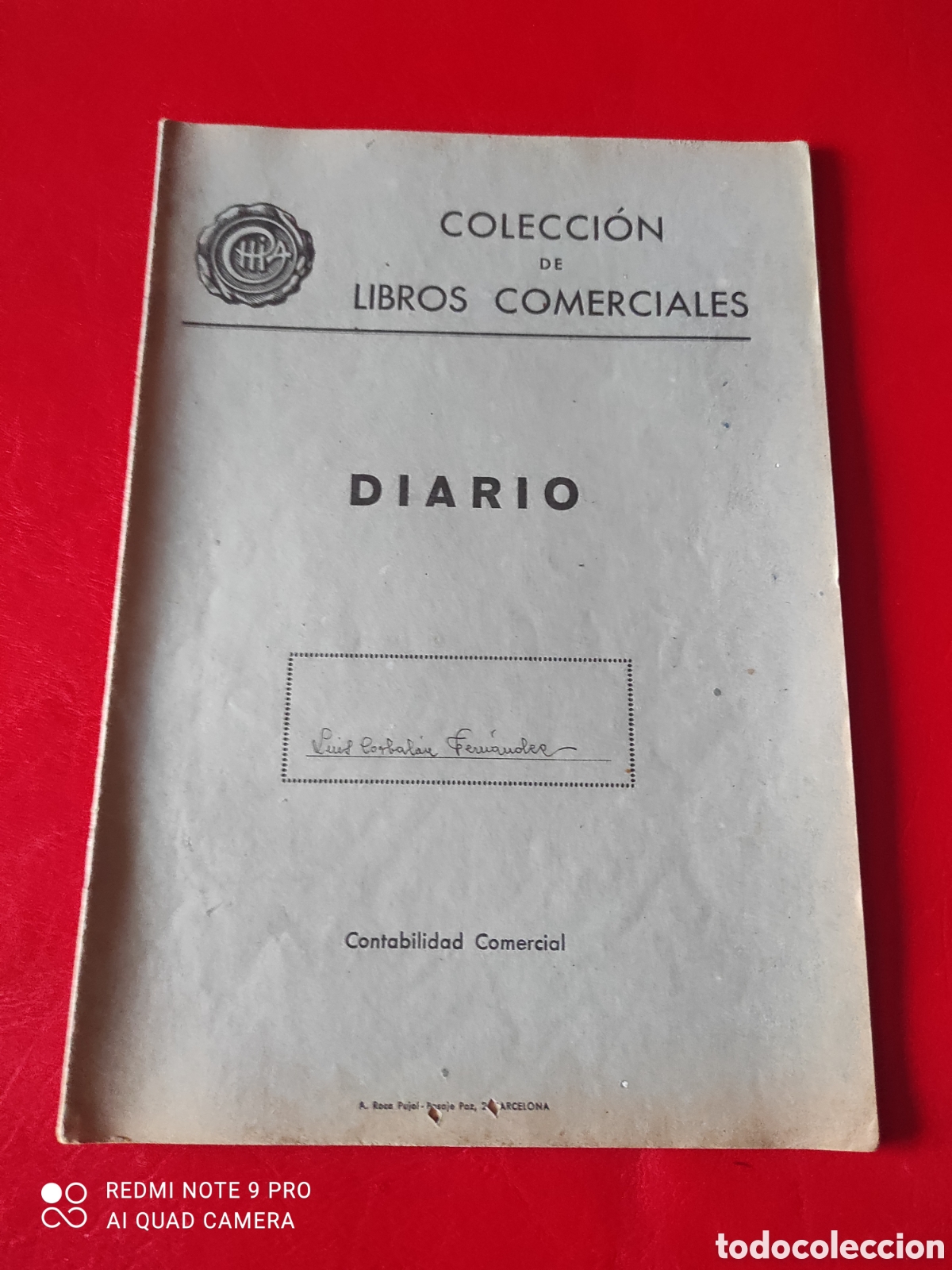 Manuscritos antiguos: Lote de 10 libros comerciales, contabilidad comercial libros de pr&aacute;ctica - Foto 7
