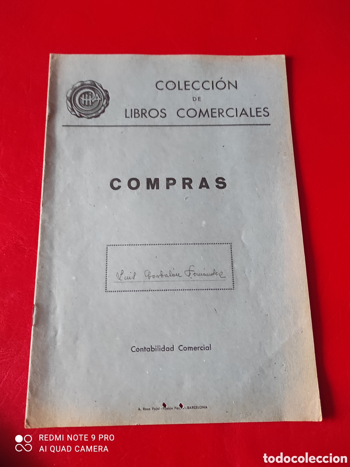 Manuscritos antiguos: Lote de 10 libros comerciales, contabilidad comercial libros de pr&aacute;ctica - Foto 8