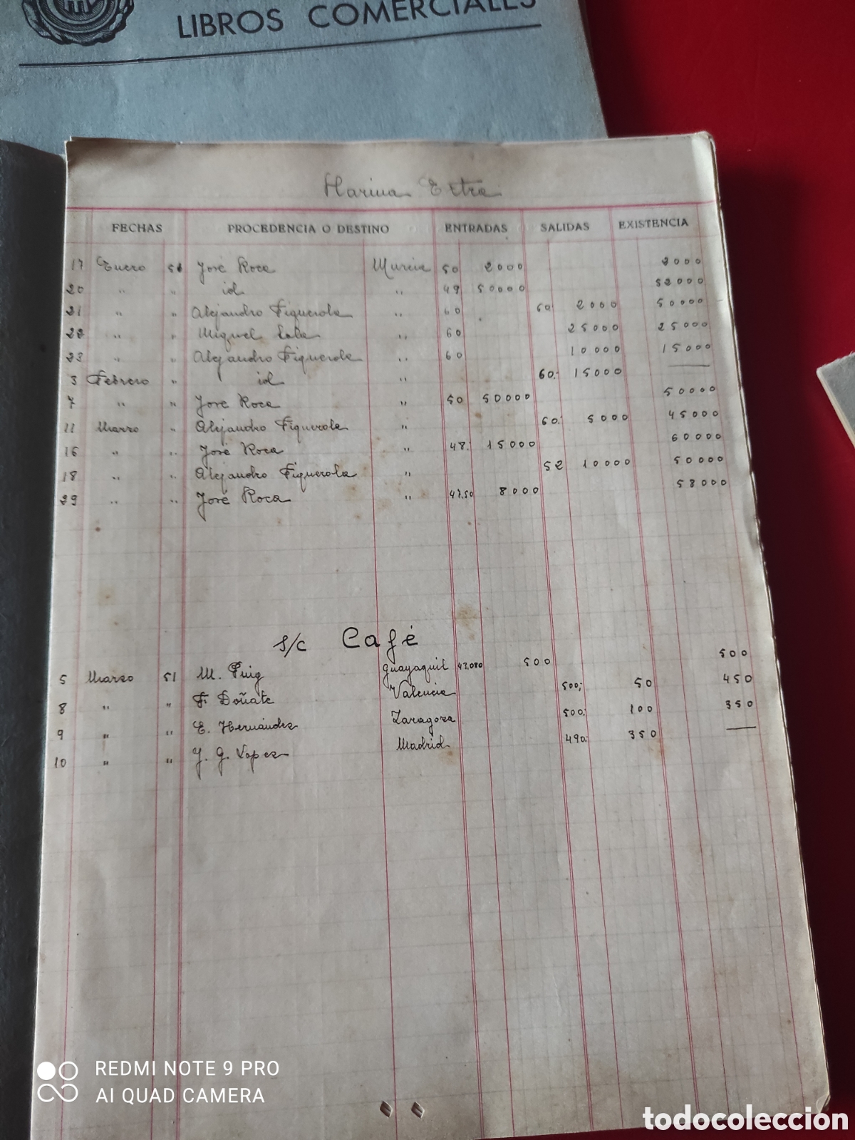 Manuscritos antiguos: Lote de 10 libros comerciales, contabilidad comercial libros de pr&aacute;ctica - Foto 10