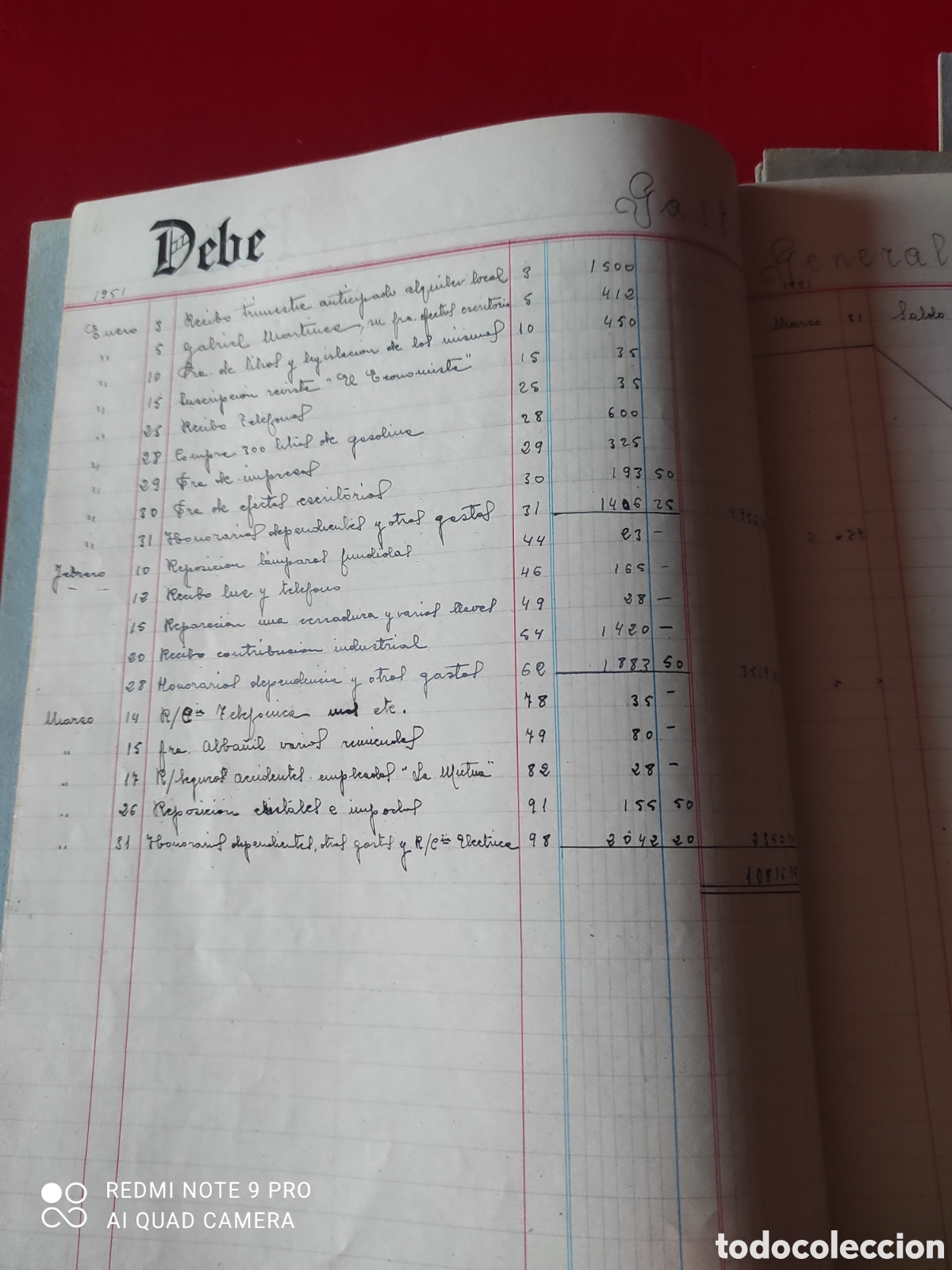 Manuscritos antiguos: Lote de 10 libros comerciales, contabilidad comercial libros de pr&aacute;ctica - Foto 11