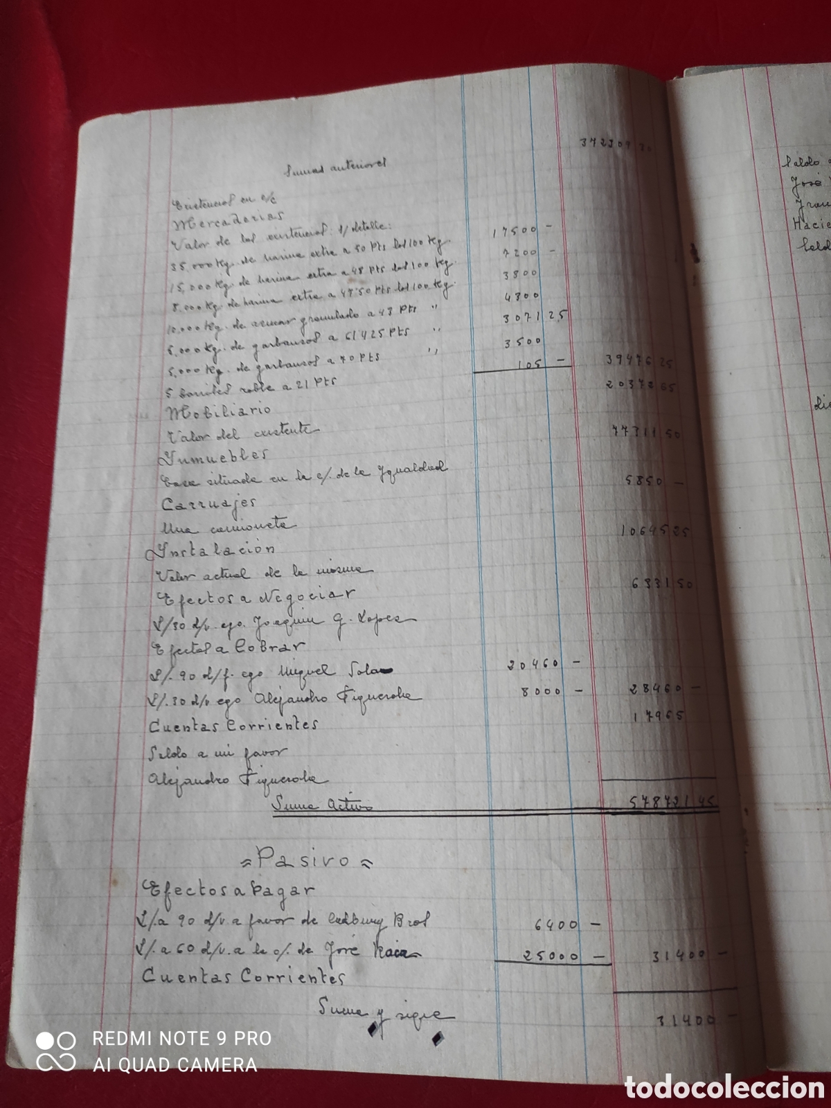 Manuscritos antiguos: Lote de 10 libros comerciales, contabilidad comercial libros de pr&aacute;ctica - Foto 12