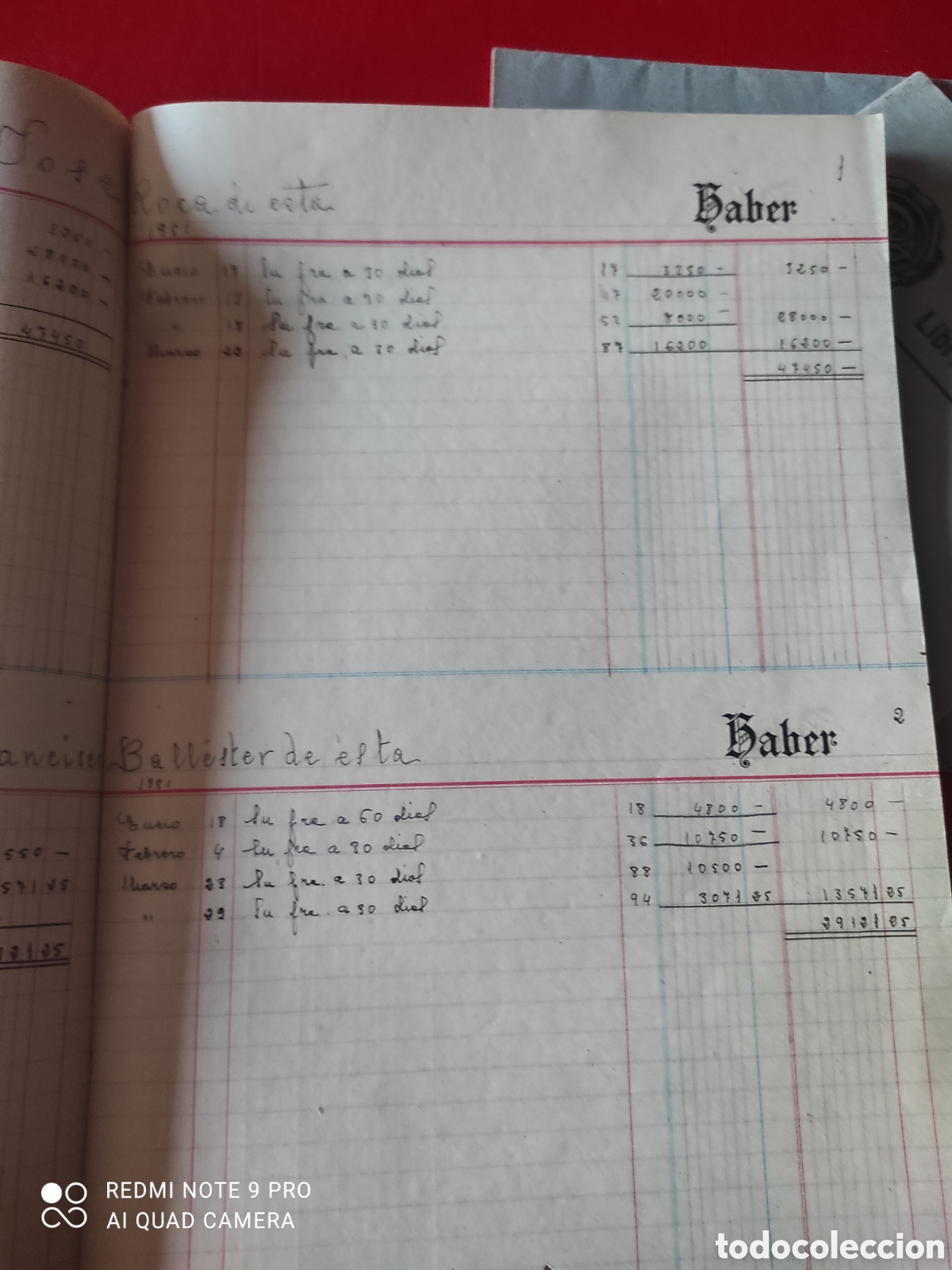 Manuscritos antiguos: Lote de 10 libros comerciales, contabilidad comercial libros de pr&aacute;ctica - Foto 13