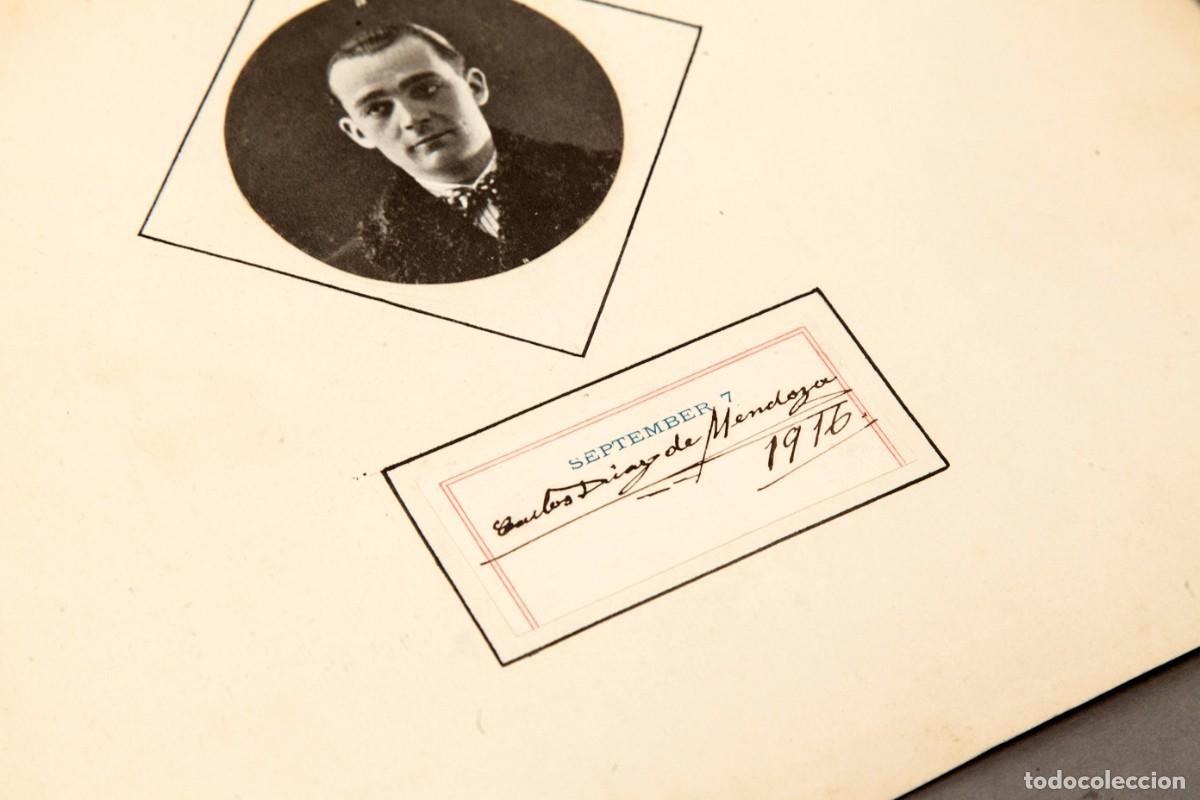 Manuscritos antiguos: CARLOS DIEGO DE MENDOZA - DEDICATORIA AUT&Oacute;GRAFA 1916 - Foto 2