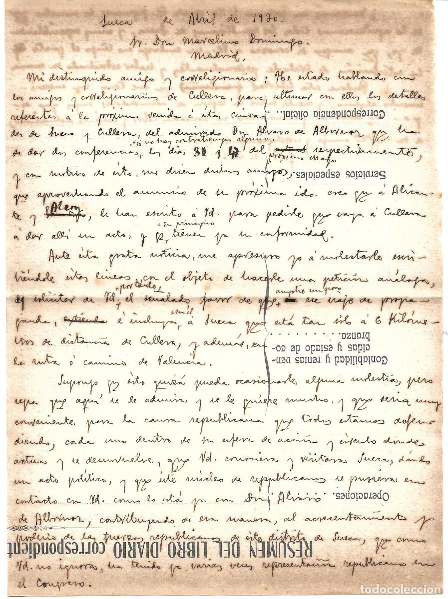 Manuscritos antiguos: Marcelino Domingo en 1930. - Foto 1