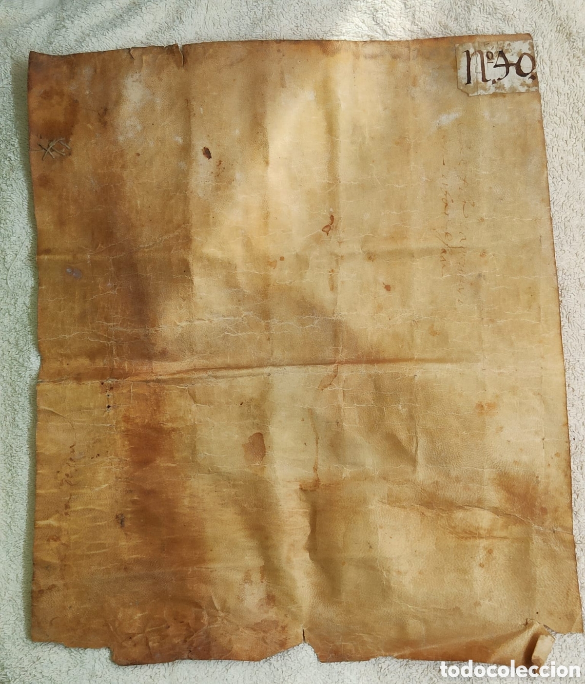 Manuscritos antiguos: Manuscrito en Pergamino a&ntilde;o 1359 - Foto 9