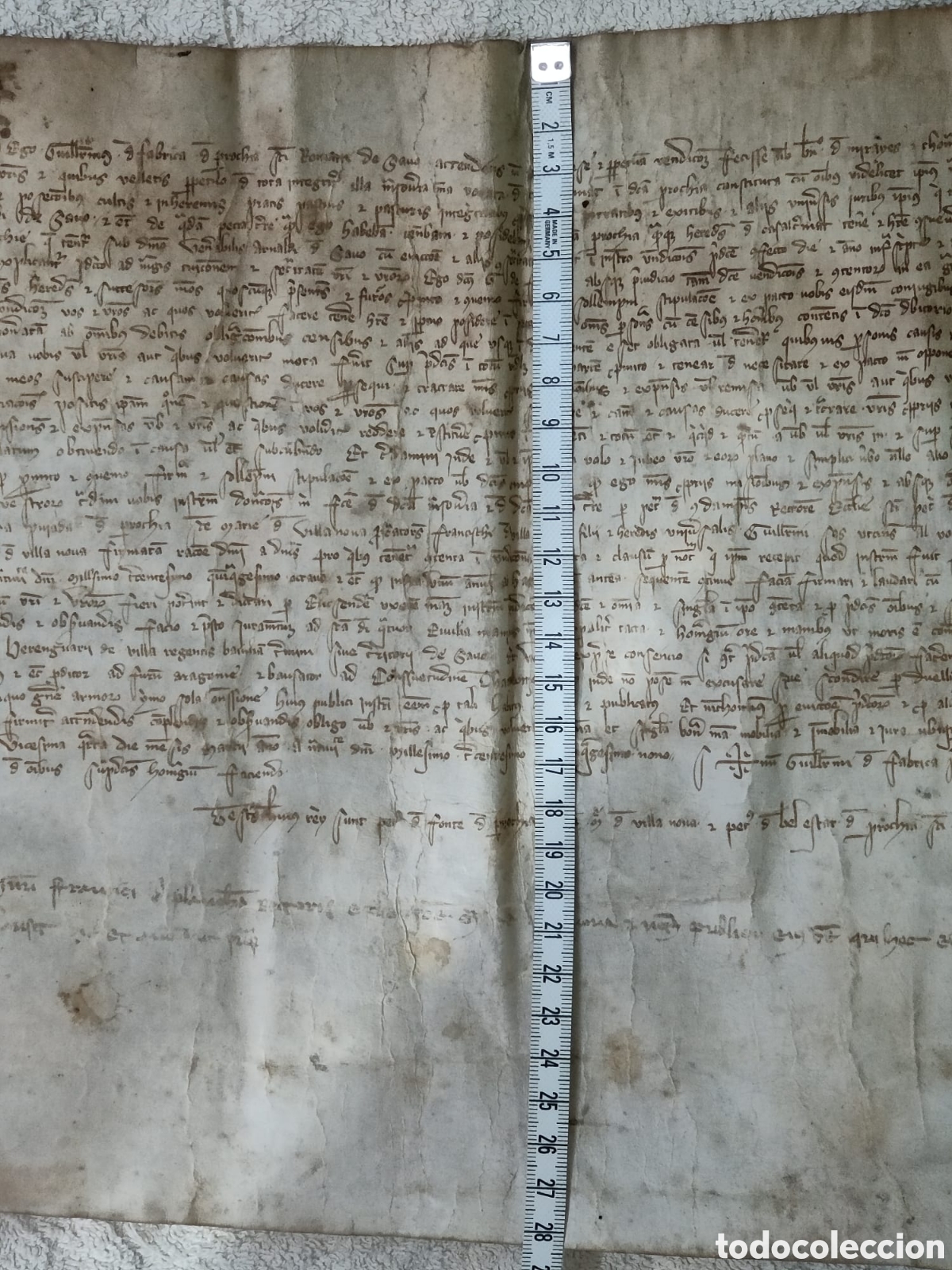 Manuscritos antiguos: Manuscrito en Pergamino a&ntilde;o 1359 - Foto 10