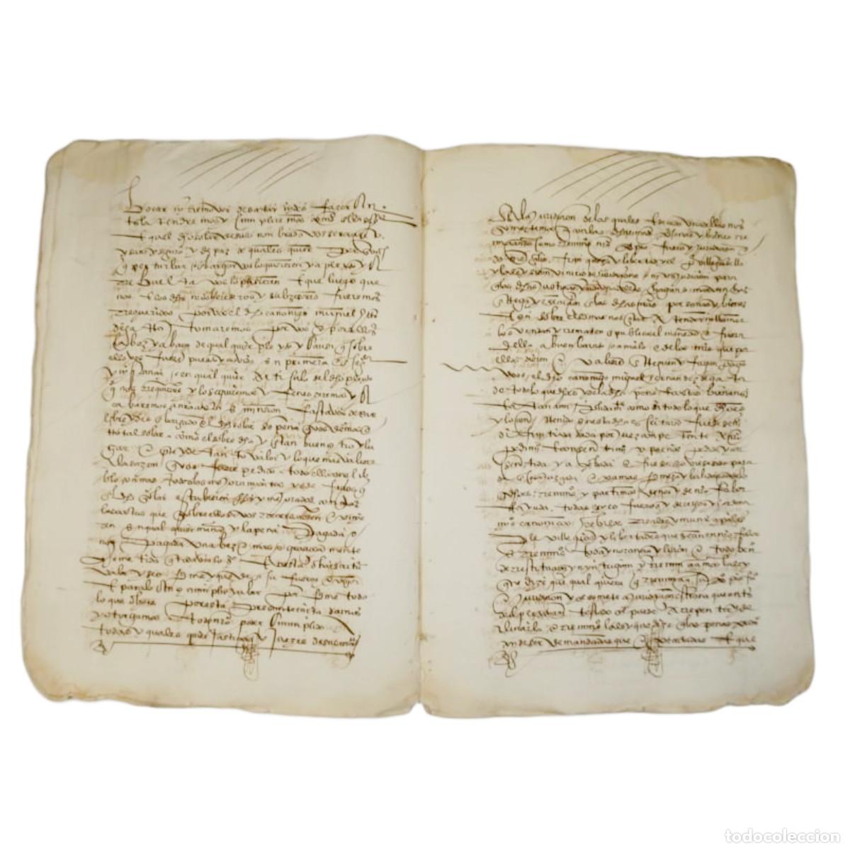 Manuscritos antiguos: MANUSCRITO - VENTA DE UN SOLAR EN CIUDAD RODRIGO - 1559 - Foto 2