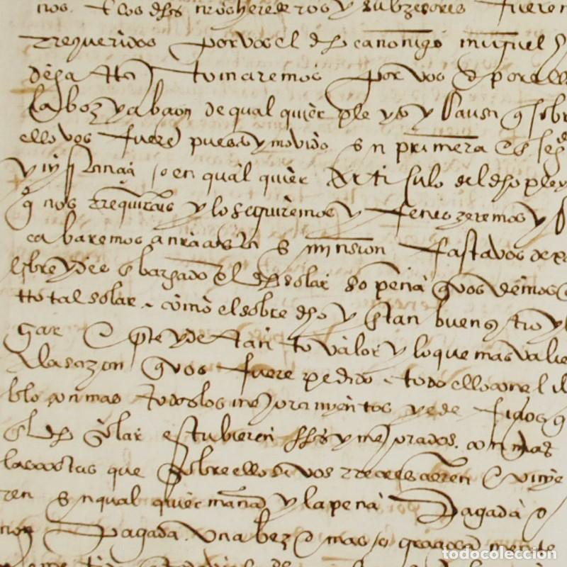 Manuscritos antiguos: MANUSCRITO - VENTA DE UN SOLAR EN CIUDAD RODRIGO - 1559 - Foto 3