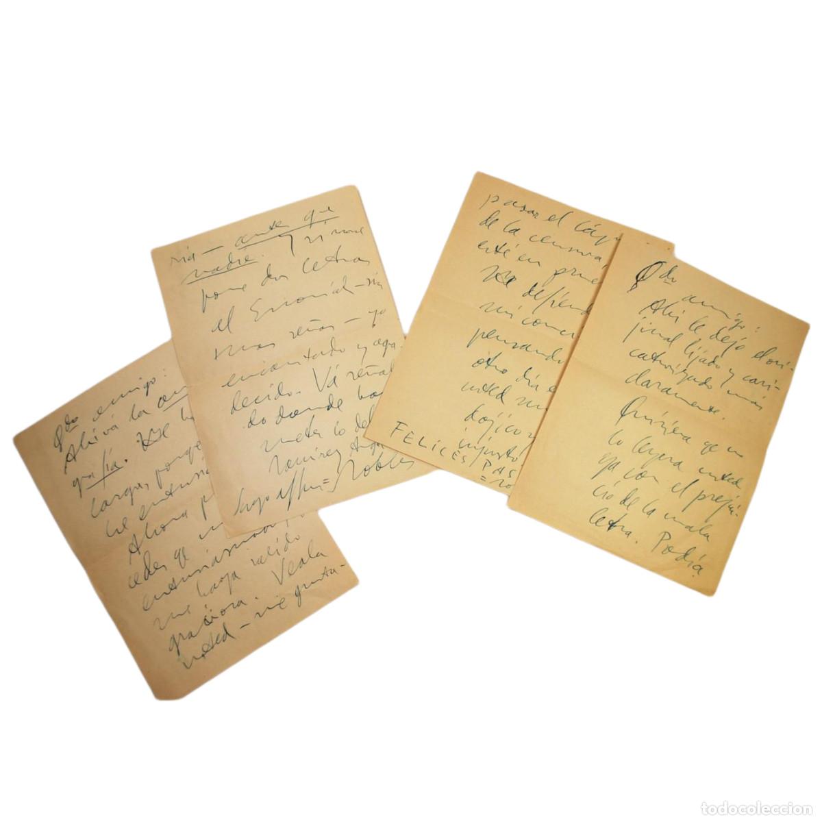 Ancient Manuscripts: FEDERICO C. SAINZ DE ROBLES - CARTAS A JOS&Eacute; RUIZ-CASTILLO - 1940