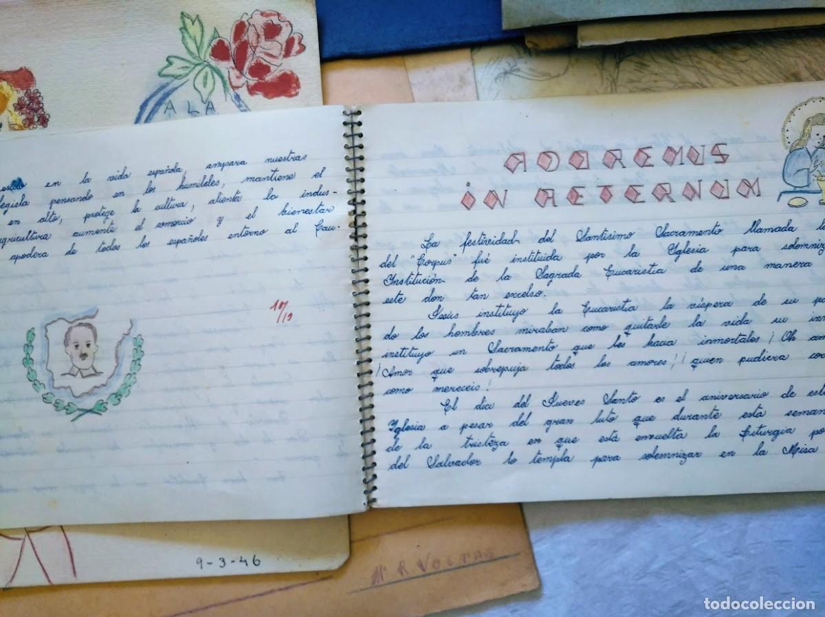 Manuscritos antiguos: Diarios y cuadernos de clase. 1943-1947. - Foto 5