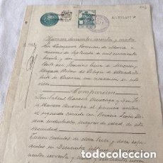 Manuscritos antiguos: II REPUBLICA 1932 SELLO SOBRECARGADO CON UN SELLO DE CLASE QUINTA PTAS. 7,50